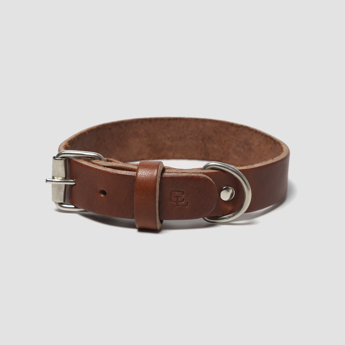 Leather Dog Collar // Brown Leather