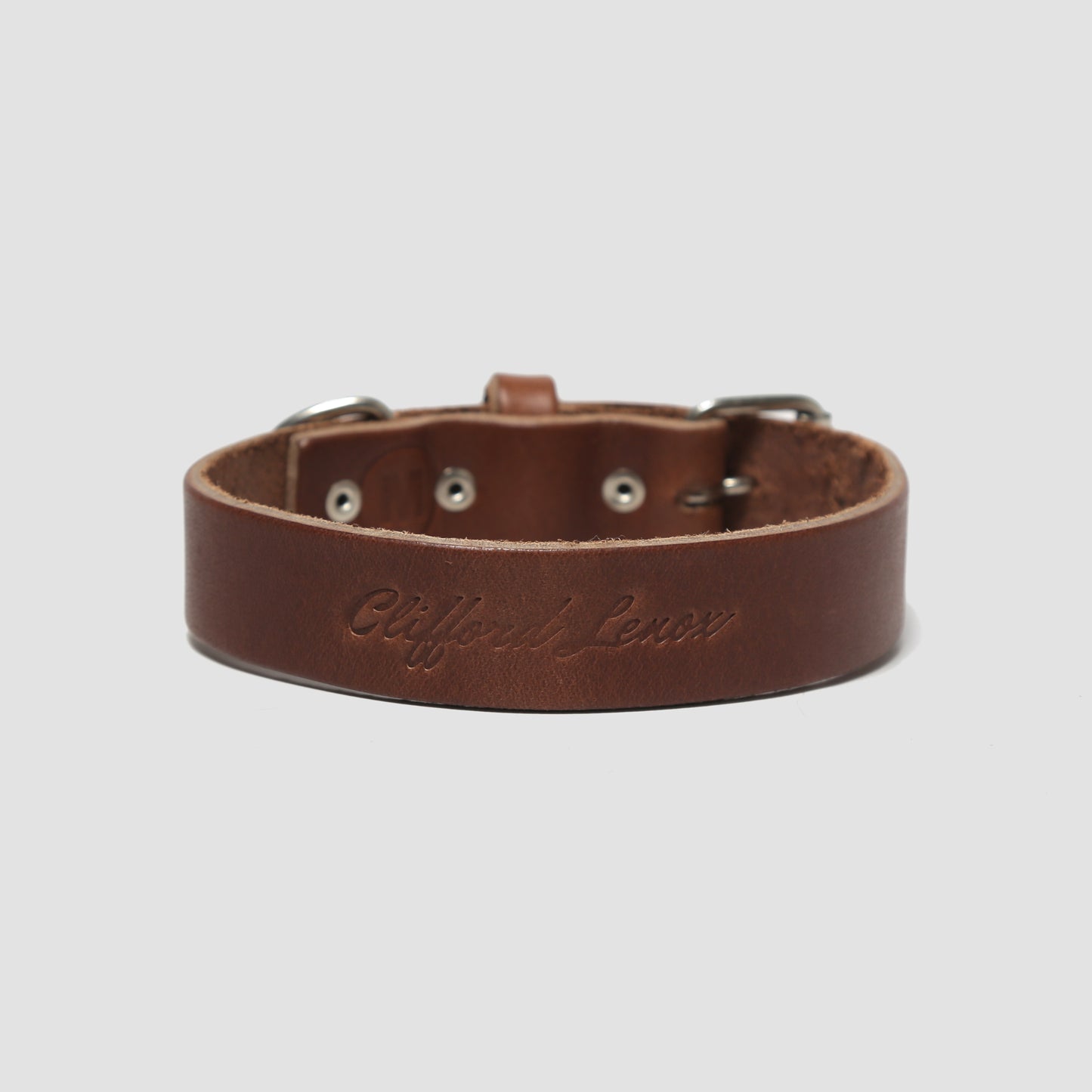 Leather Dog Collar // Brown Leather