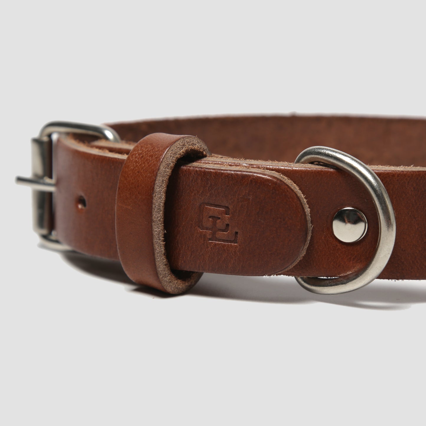 Leather Dog Collar // Brown Leather