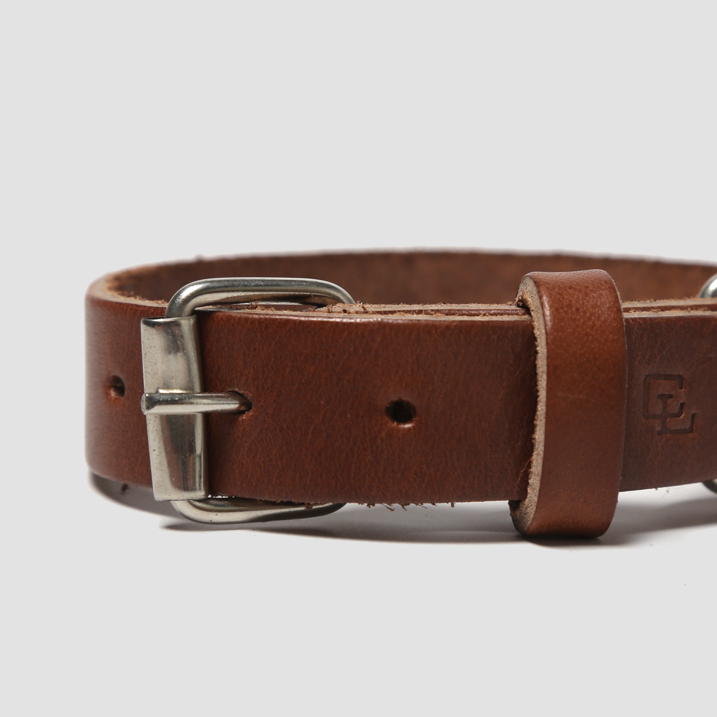 Leather Dog Collar // Brown Leather