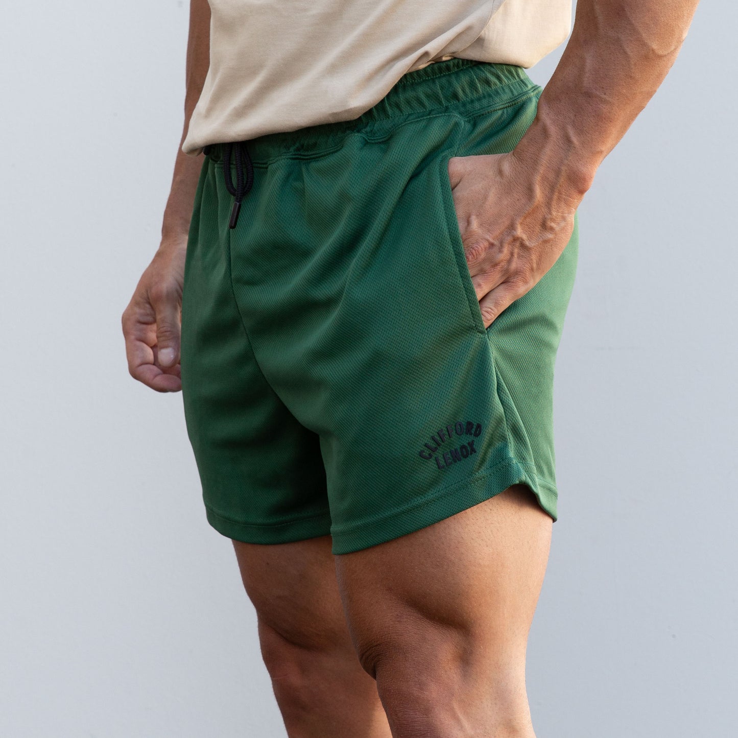 CL Lined Mesh Short Green