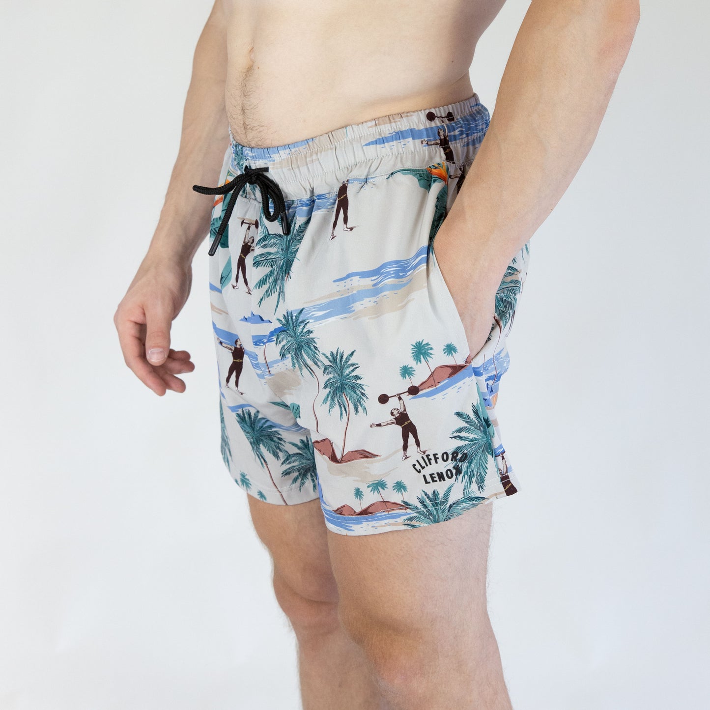 Outsider Swim Shorts // Vintage Print