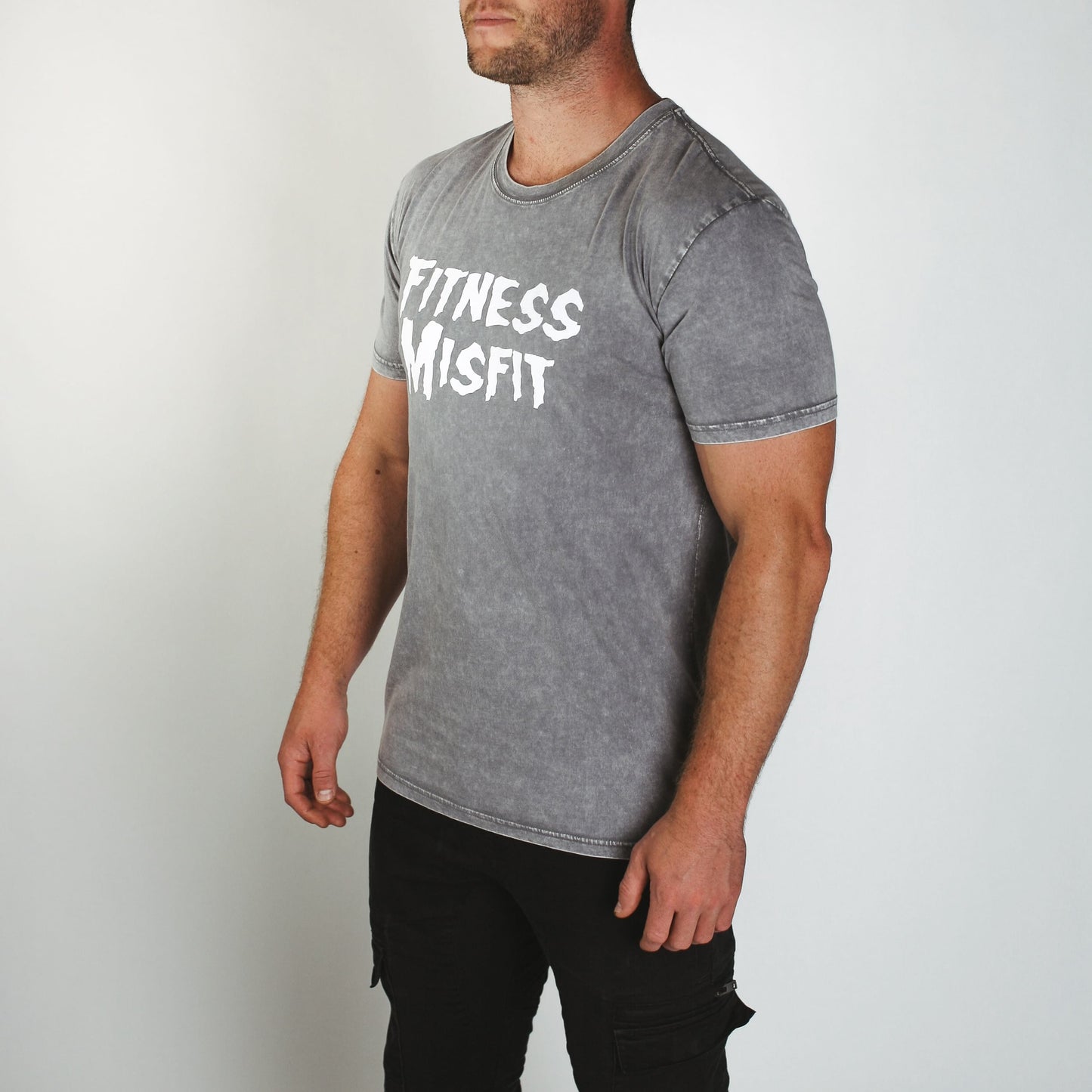 Fitness Misfits Tee // Ash Stone