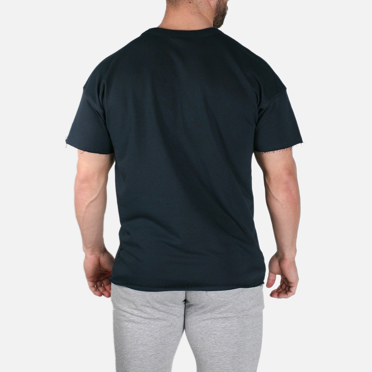 Core Cut Off Crewneck Sweatshirt // Navy