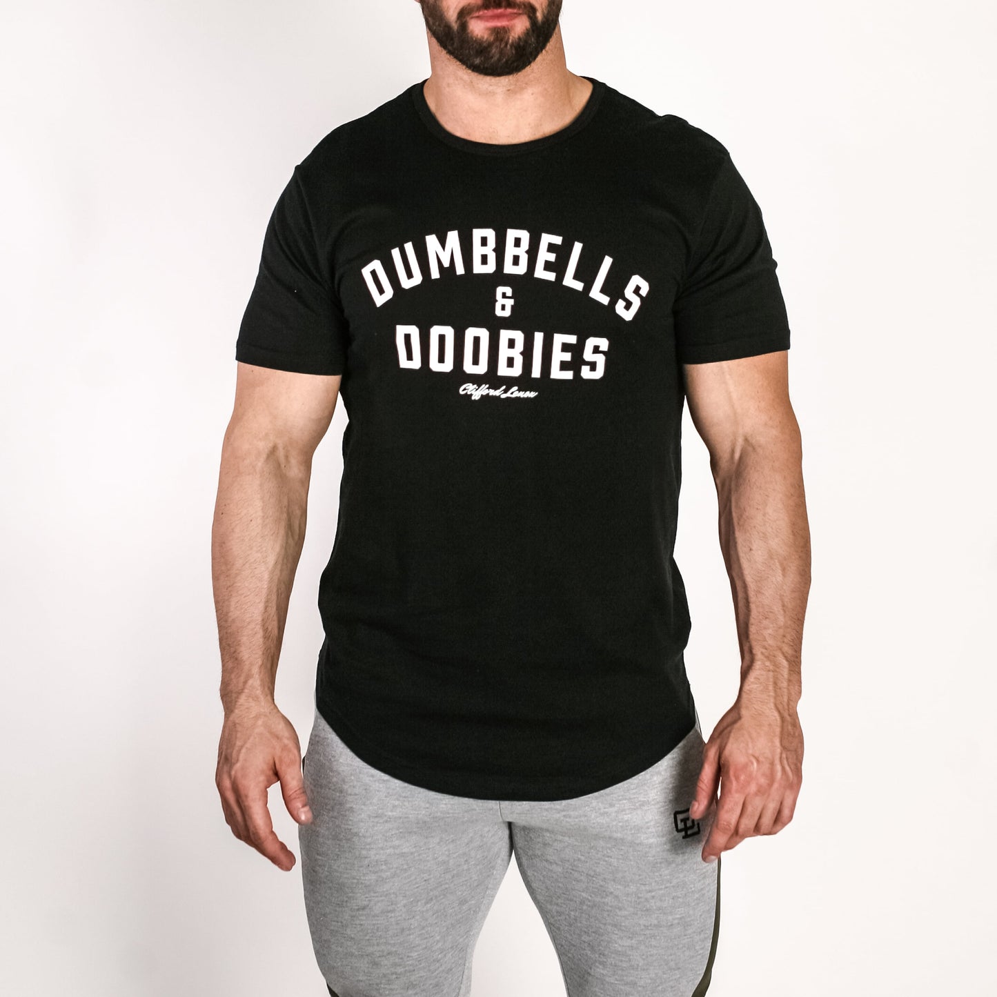 Dumbbells & Doobies Tee // Black