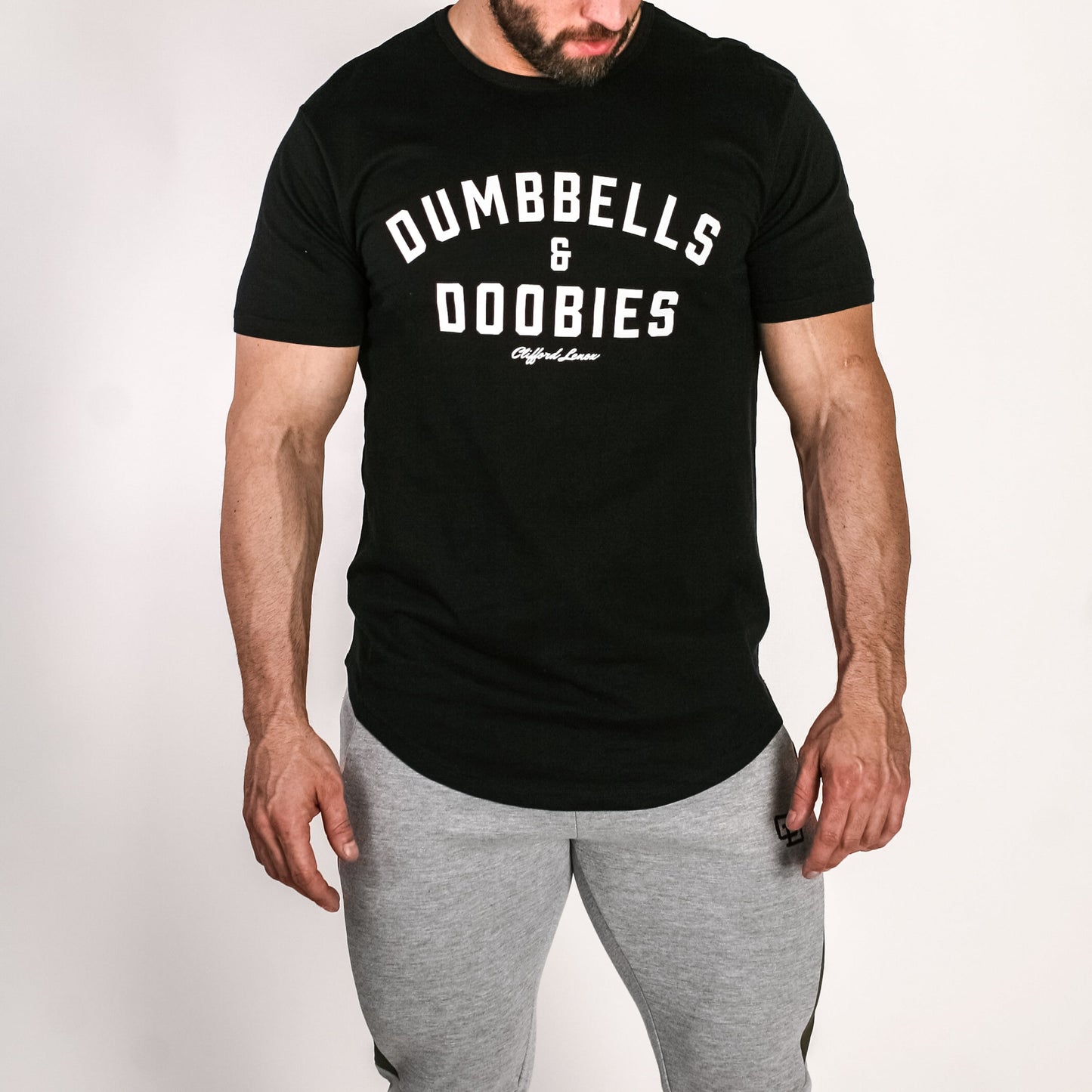 Dumbbells & Doobies Tee // Black