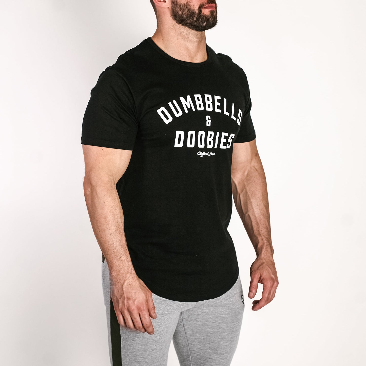 Dumbbells & Doobies Tee // Black