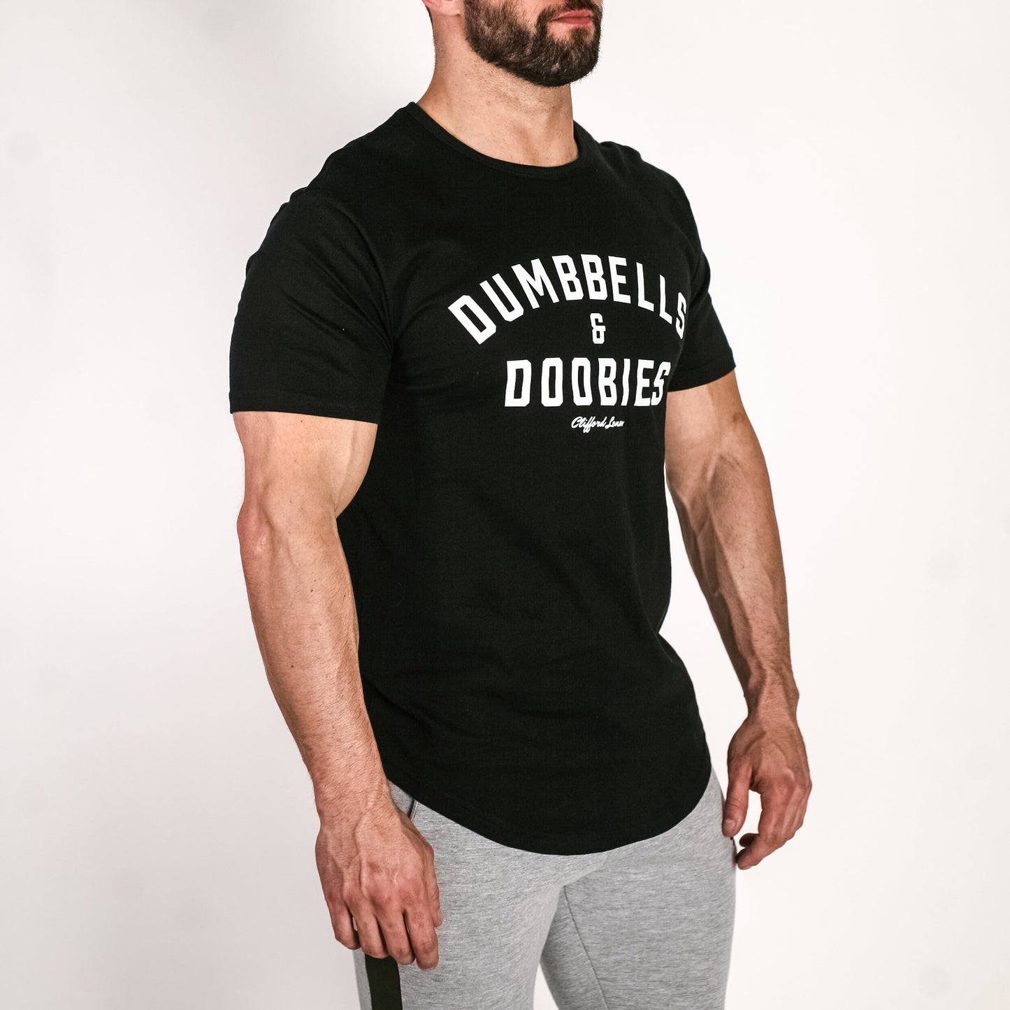 Dumbbells & Doobies Tee // Black