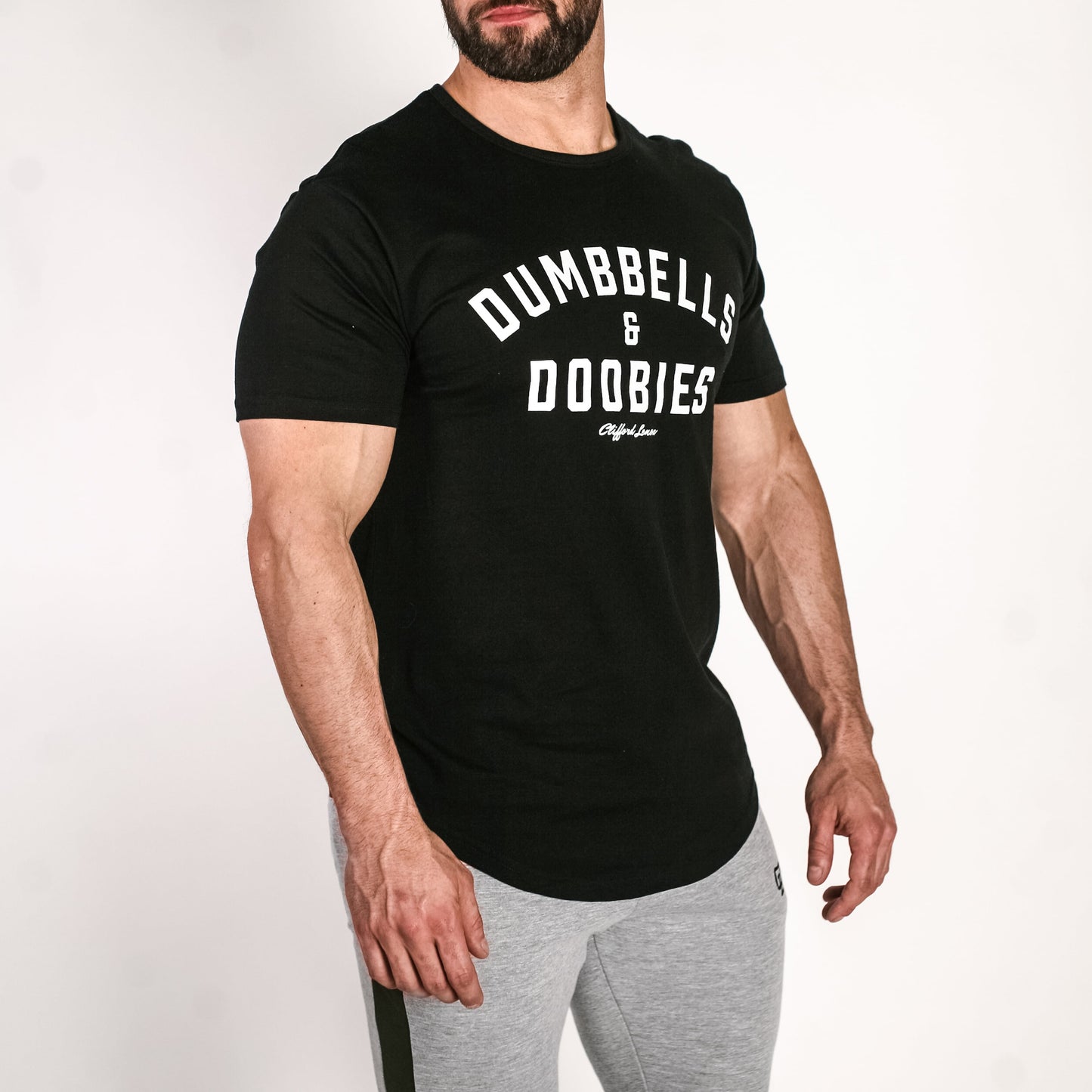 Dumbbells & Doobies Tee // Black