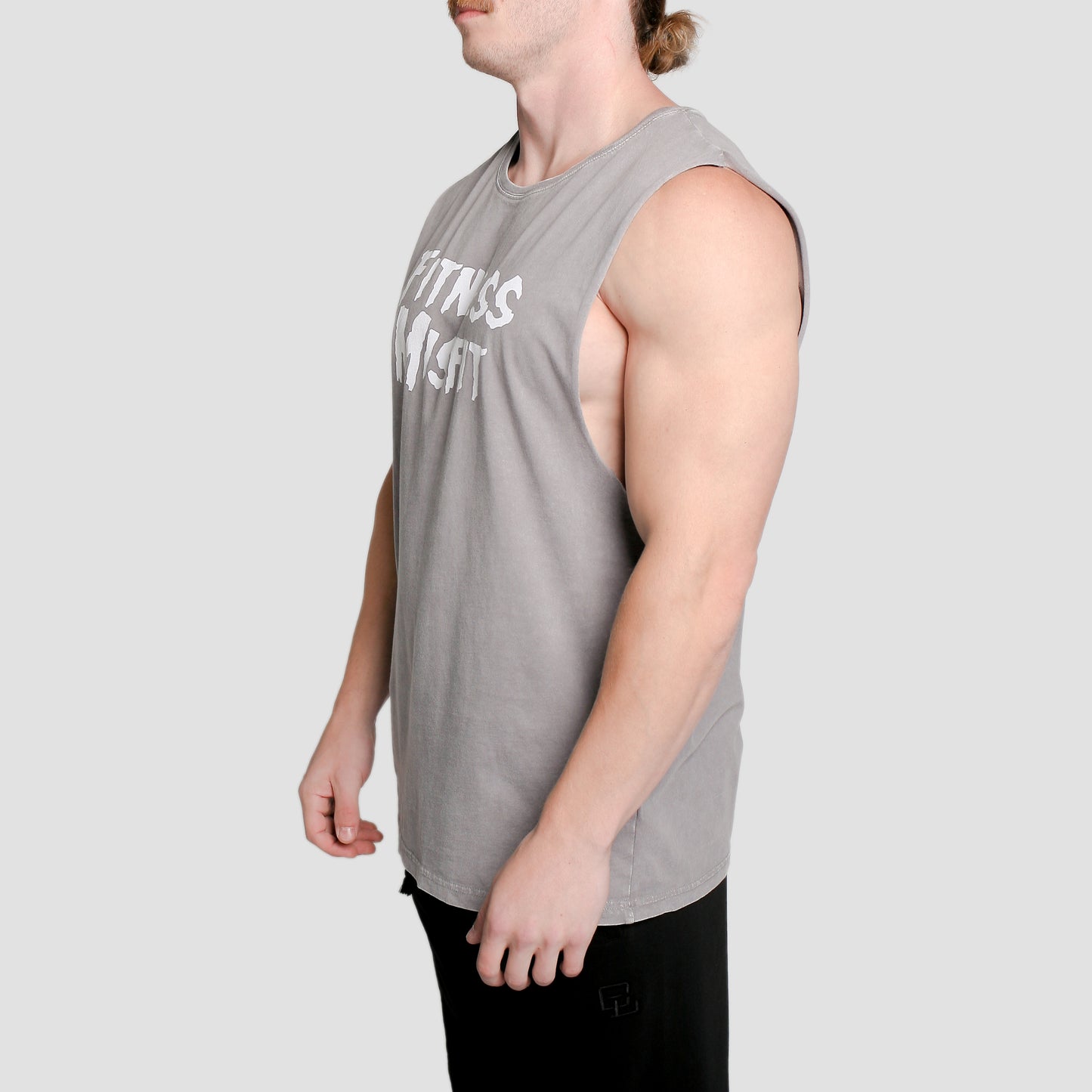 Fitness Misfits Tank // Ash Stone