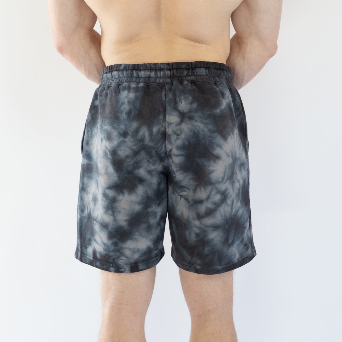 Tear Drop Short // Black Smoke Tie Dye