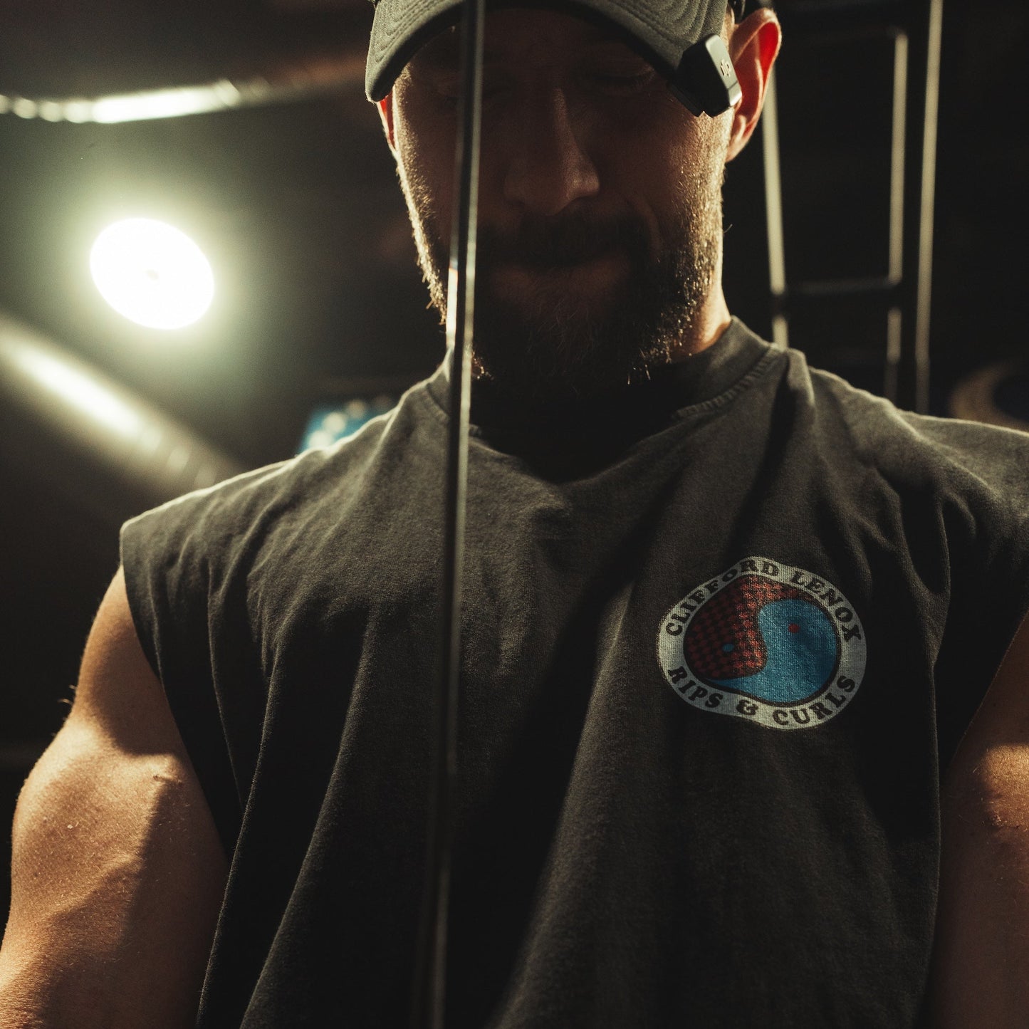 Rips & Curls Oversized Cut off Tank