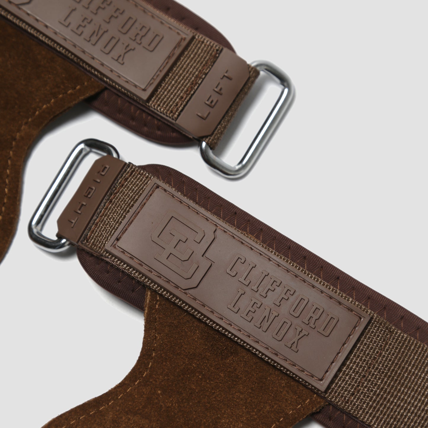 Leather Lifting Grip Wraps // Brown Leather