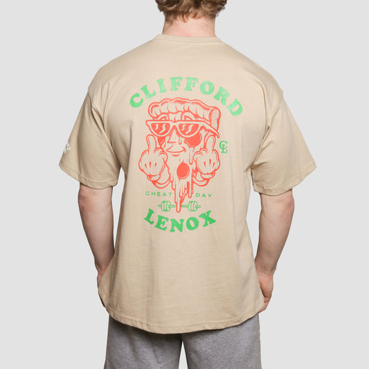 Cheat Day Pizza Daily Tee // Feather Grey