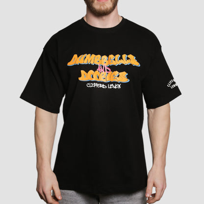 Dumbbells & Doobies Graffiti Daily Tee // Black