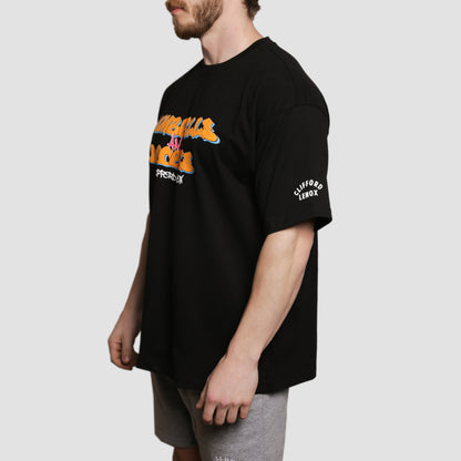 Dumbbells & Doobies Graffiti Daily Tee // Black