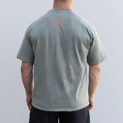 Knuckles Tee // Vintage Washed Green