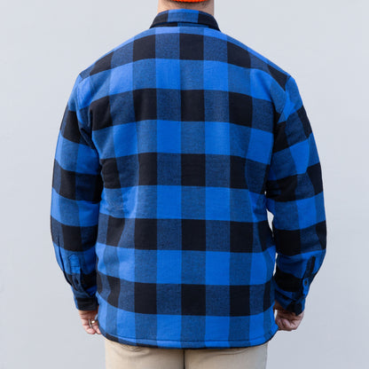 Sherpa Lined Flannel // Blue/Black
