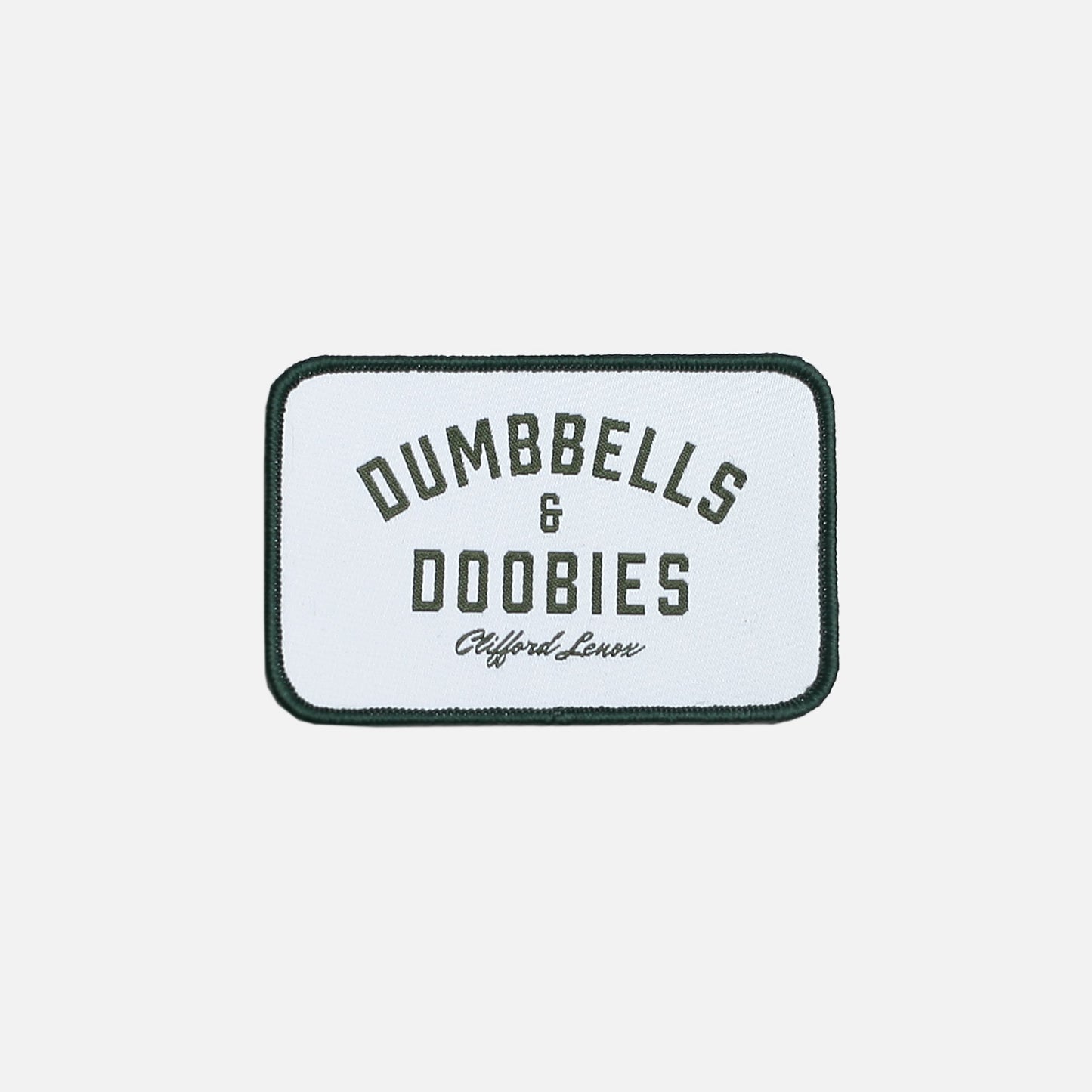 Dumbbells & Doobies Patch