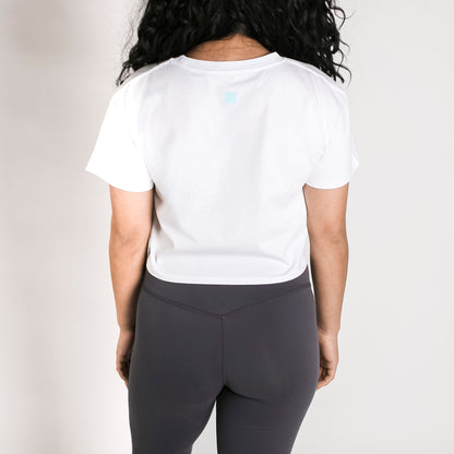 CL Women's Stamp Crop T-Shirt // White