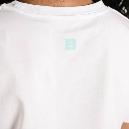 CL Women's Stamp Crop T-Shirt // White
