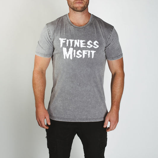 Fitness Misfits Tee // Ash Stone