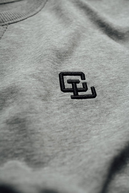 Core Cut Off Crewneck Sweatshirt // Gunmetal Heather