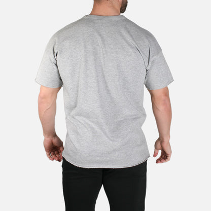 Core Cut Off Crewneck Sweatshirt // Gunmetal Heather
