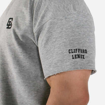 Core Cut Off Crewneck Sweatshirt // Gunmetal Heather