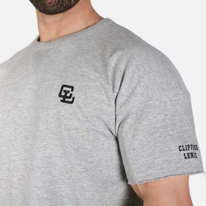 Core Cut Off Crewneck Sweatshirt // Gunmetal Heather