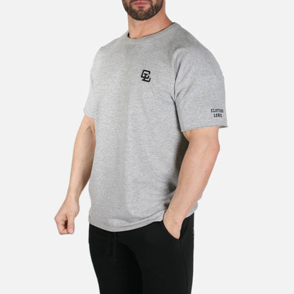 Core Cut Off Crewneck Sweatshirt // Gunmetal Heather