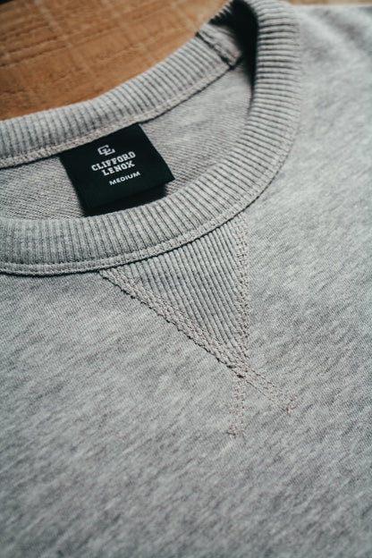 Core Cut Off Crewneck Sweatshirt // Gunmetal Heather