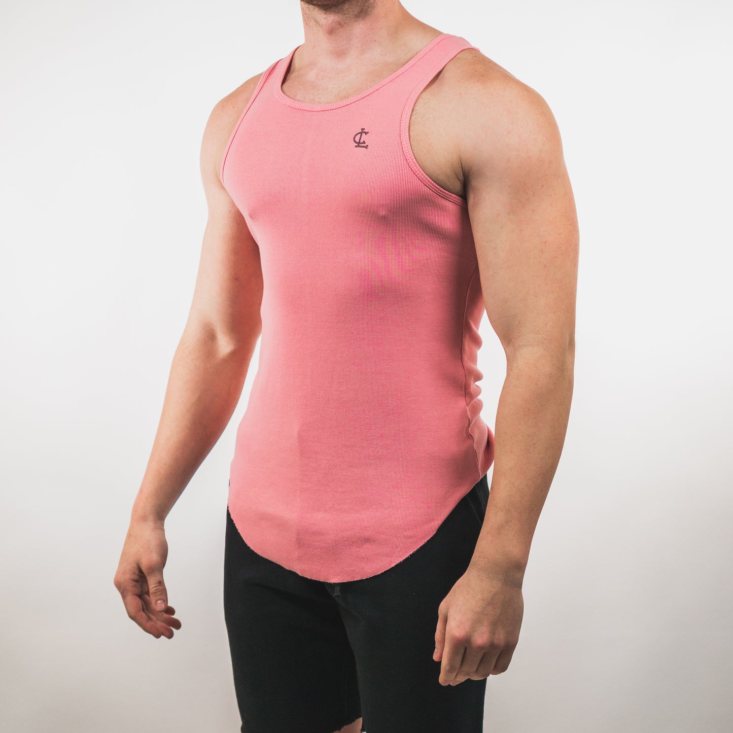 Ribbed Tank // Pink