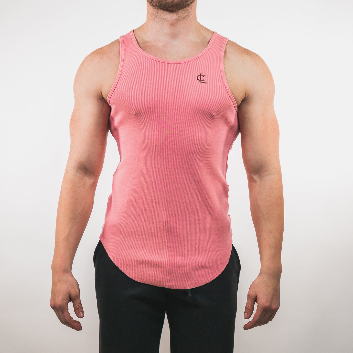 Ribbed Tank // Pink