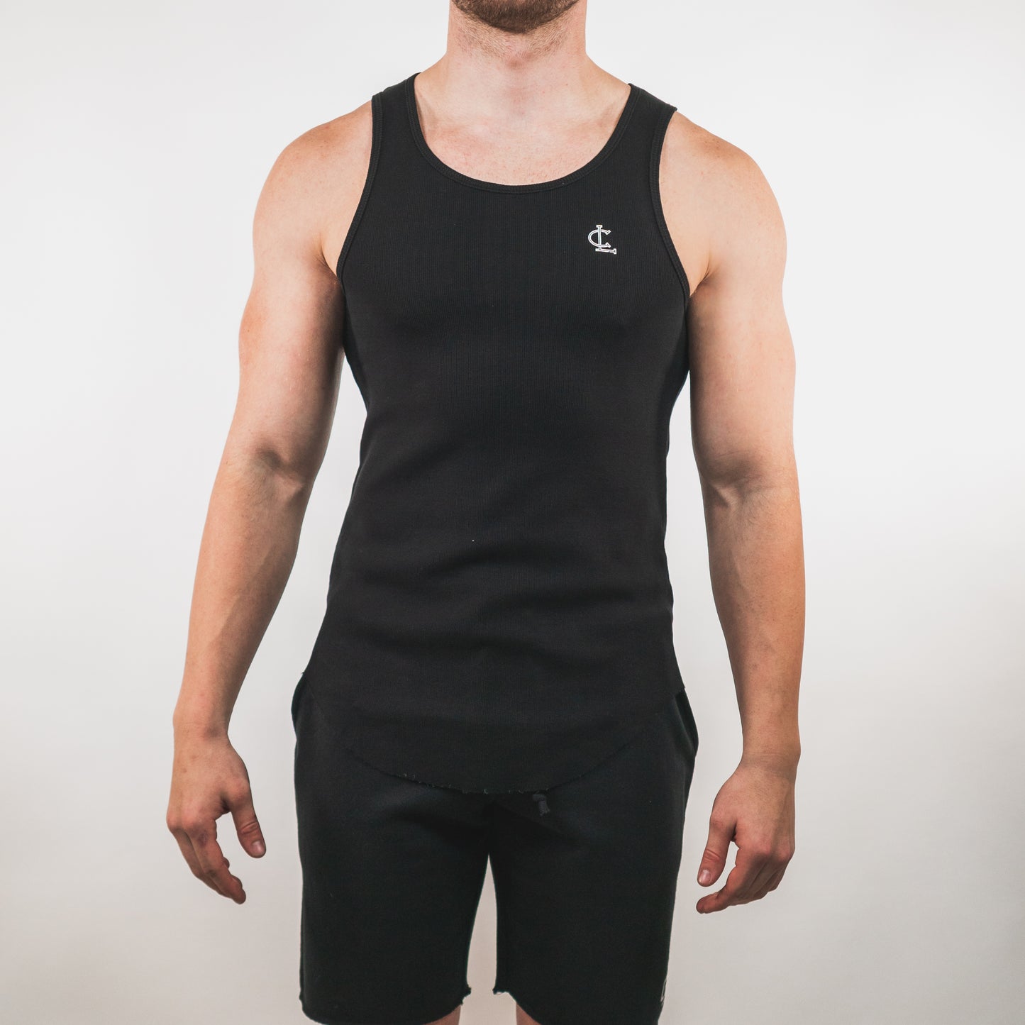 Ribbed Tank // Black