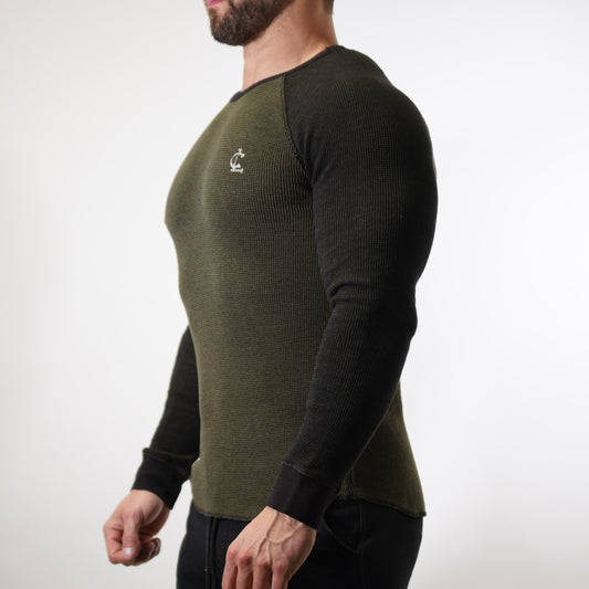 Thermal Warm up Long Sleeve // Olive/Black