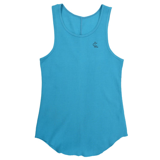 Ribbed Tank // Teal