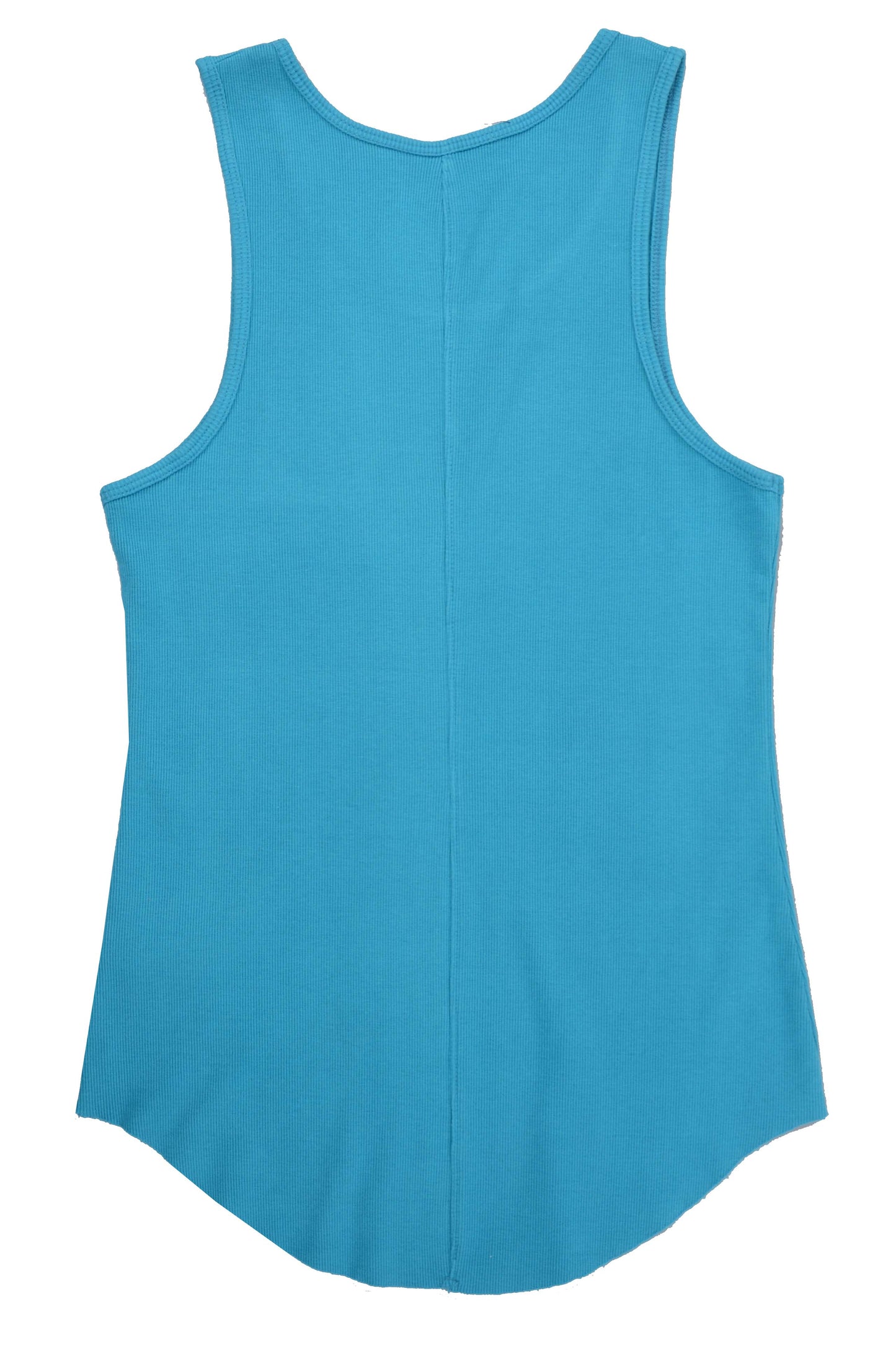 Ribbed Tank // Teal