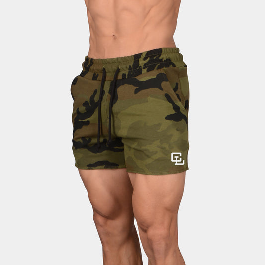 Leg Day Short Shorts // Camo Green 2.0