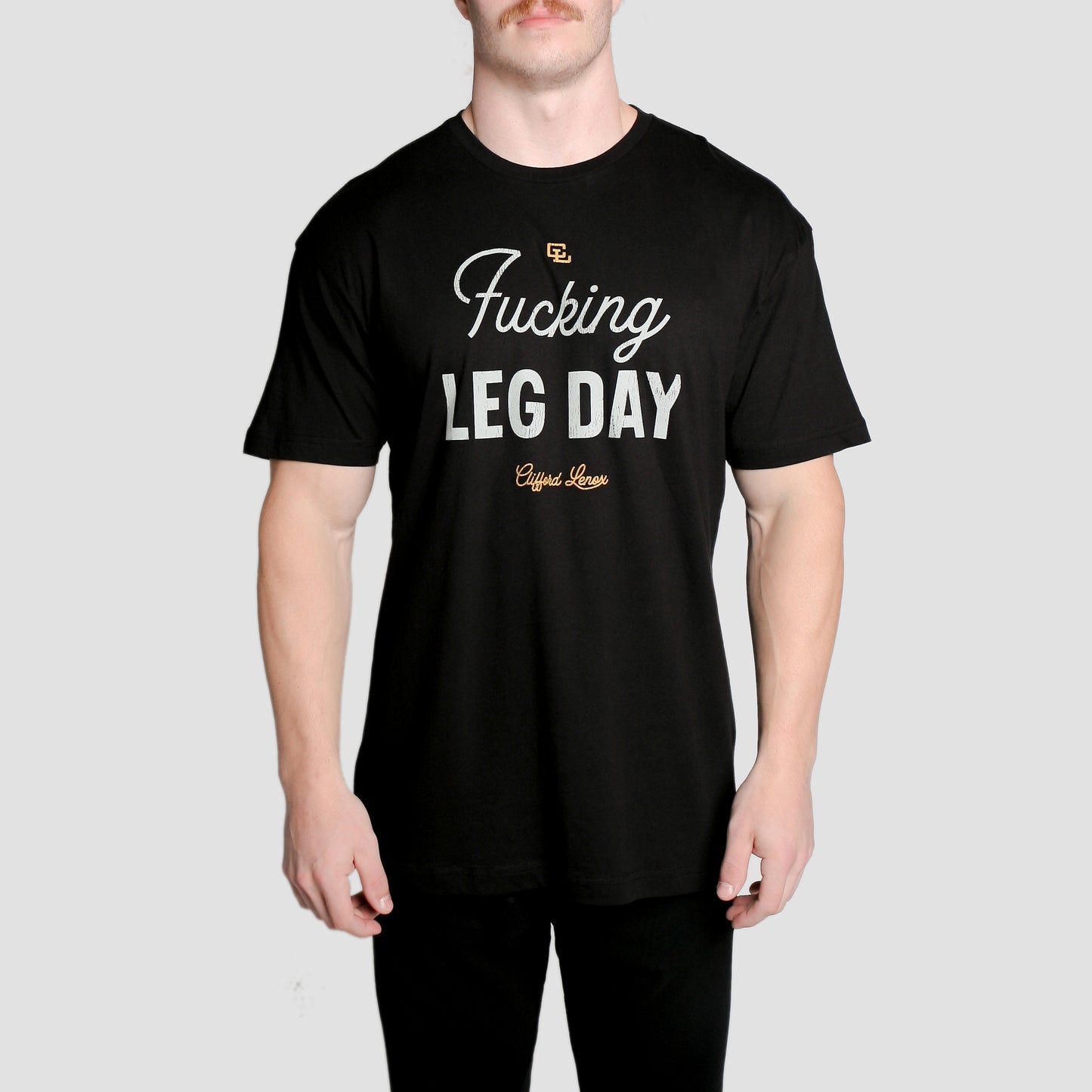Fucking Leg Day V2 Tee // Black