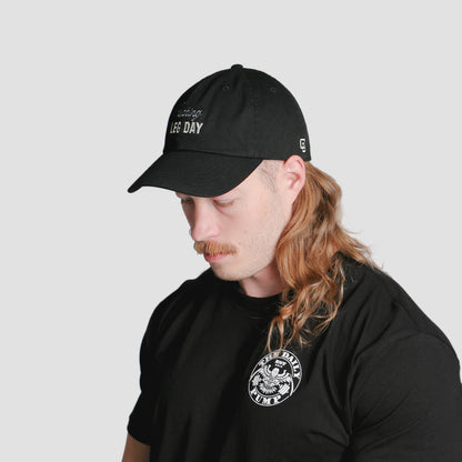 Fucking Leg Day Dad Hat // Black