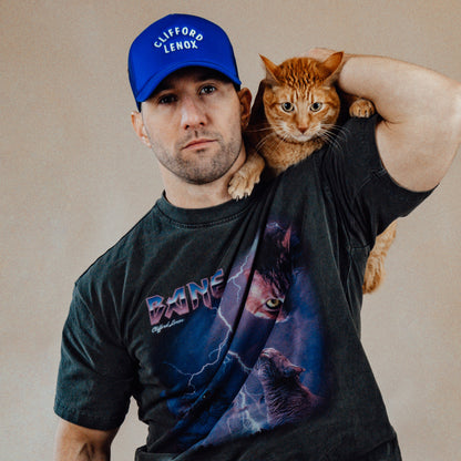 CL Type Embroidered Foam Trucker // Blue