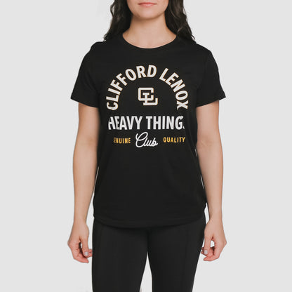 Heavy Things Club Women's Tee // Black
