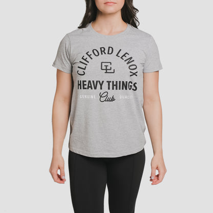 Heavy Things Club Women's Tee // Grey heather