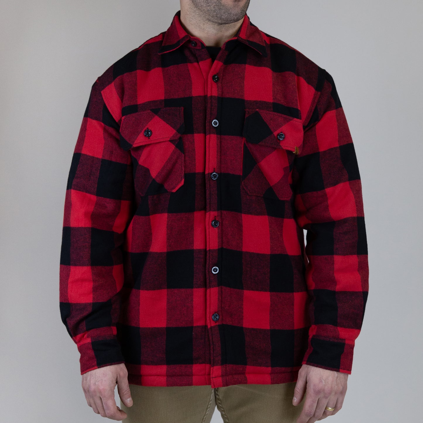 Sherpa Lined Flannel // Red/Black