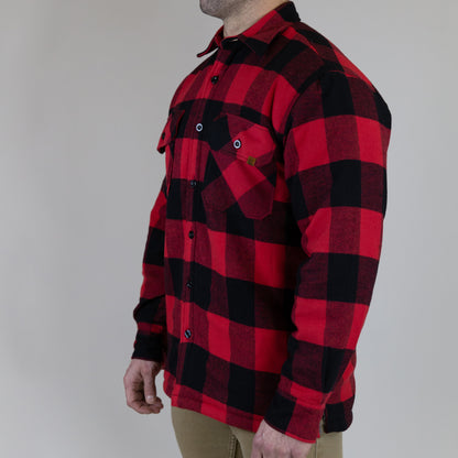 Sherpa Lined Flannel // Red/Black