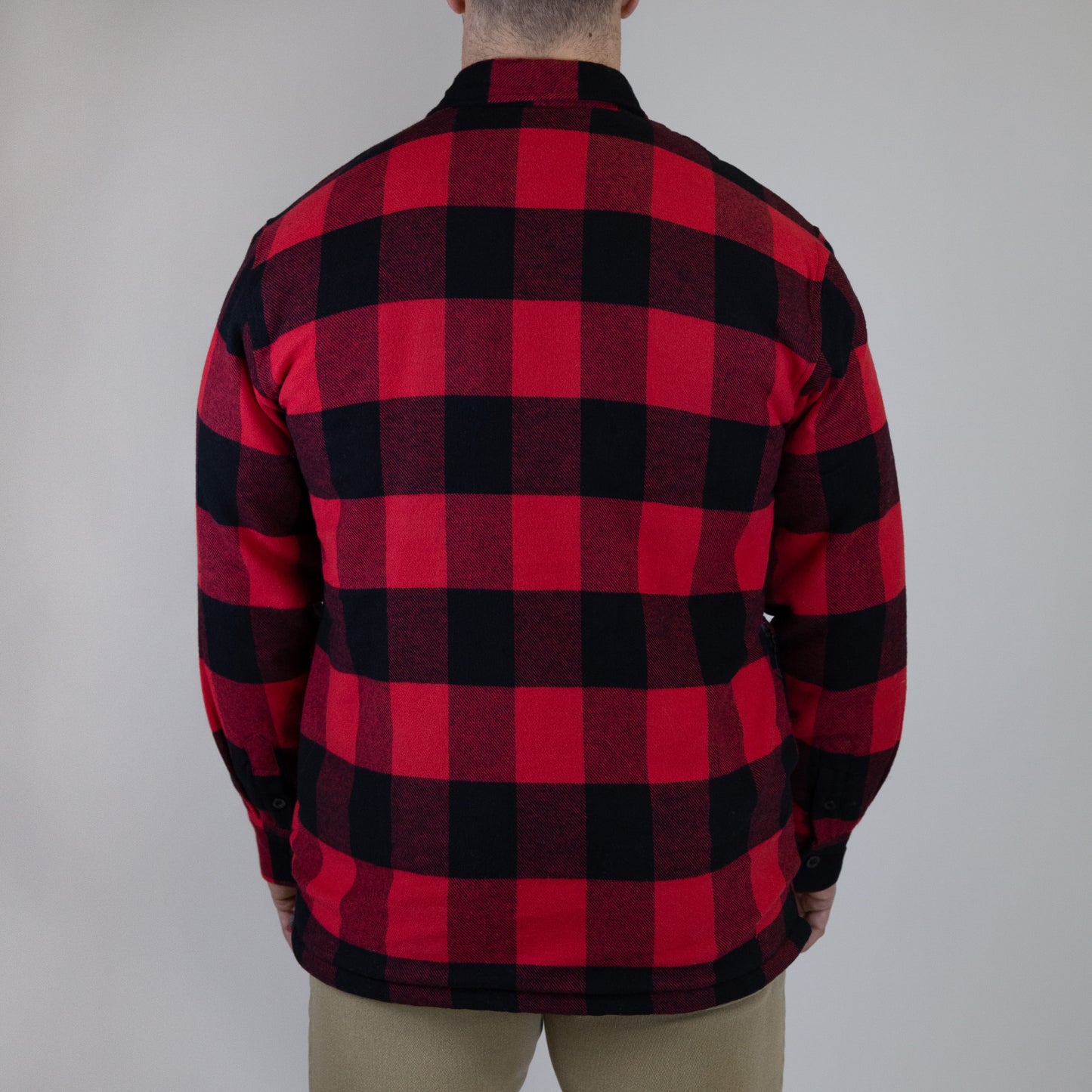 Sherpa Lined Flannel // Red/Black