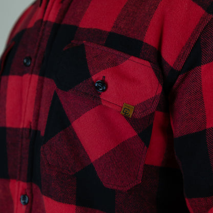 Sherpa Lined Flannel // Red/Black