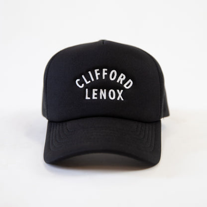 CL Type Embroidered Foam Trucker // Black