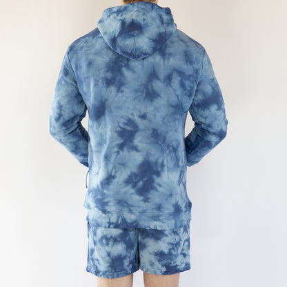 Tear Drop Hoodie // Indigo Smoke